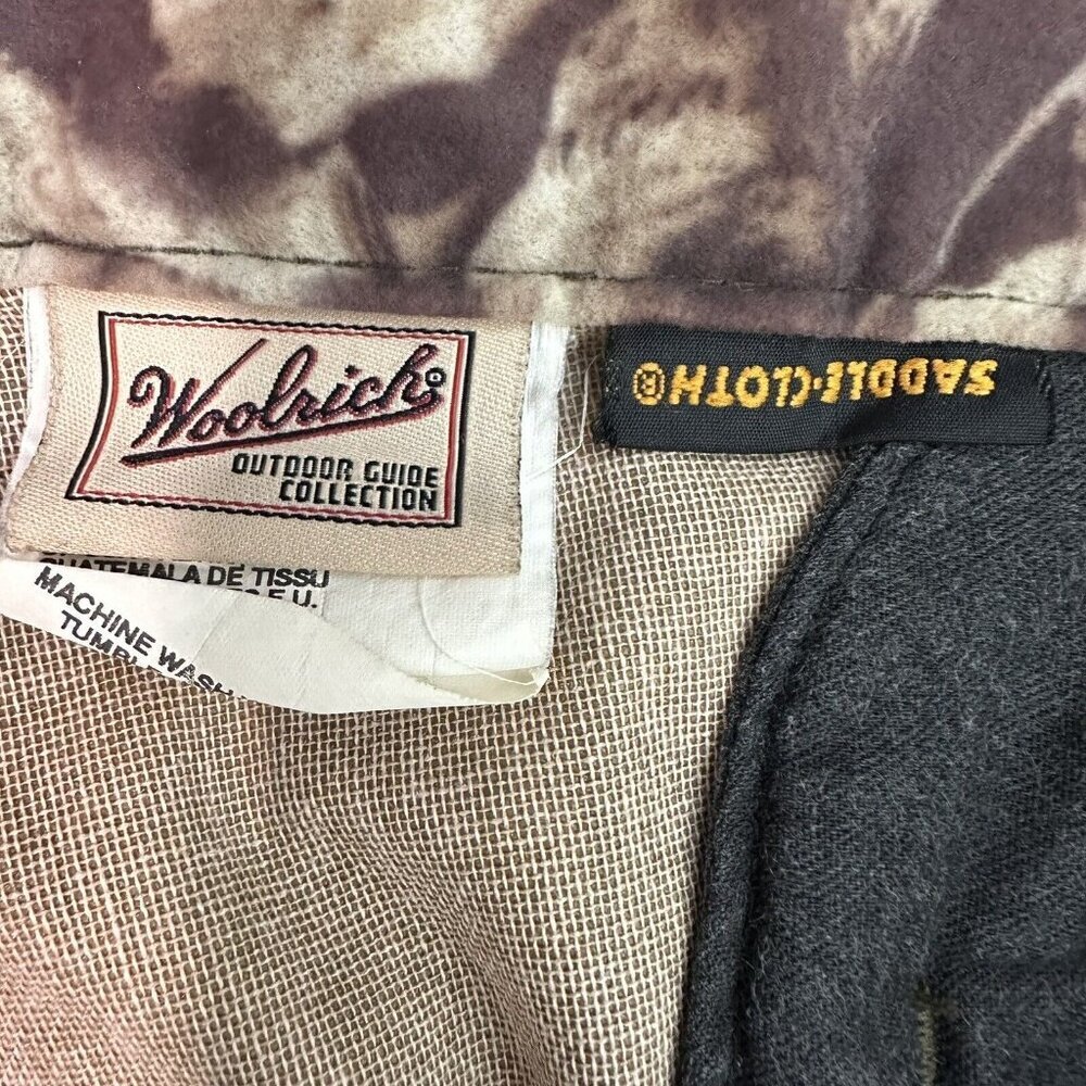 Vintage Woolrich Pants Mens XL Mossy Oak Break Up Camo Soft Shell‎ Lined Hunting - Picture 2 of 16